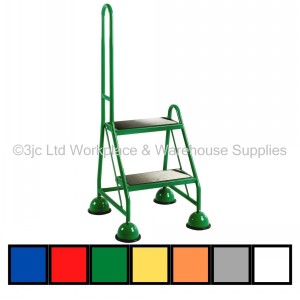 Classic Mobile Access Steps 2 Tread With Single Handrail